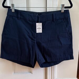J. Crew Navy Cotton Blend Bermuda Shorts